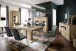 Polsterstuhl >HAMPTON< (2er Set) in olive - 48x94x65 (BxHxT)