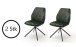 Polsterstuhl >OTTAWA< (2er Set) in olive - 52x89x64 (BxHxT)