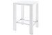 Bartisch >JAM< in weiß Hochglanz lackiert aus MDF - 80x107x80cm (BxHxT)