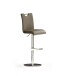 Barhocker >Bar.do< in Cappuccino aus Polyurethan, Metall - 42x91x50cm (BxHxT)