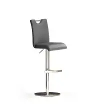 Barhocker >Bar.do< in grau aus Polyurethan, Metall...