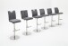 Barhocker >Bar.do< in Schwarz aus Polyurethan, Metall - 42x91x50cm (BxHxT)