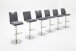 Barhocker >Bar.do< in Schwarz aus Polyurethan, Metall - 42x91x50cm (BxHxT)