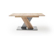 Esstisch >CUBA< in Kernbuche geölt aus Massivholz - 140x77x90cm (BxHxT)