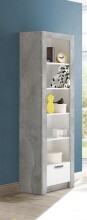 Regal >Timo< in Beton Nachbildung / Weiß -...