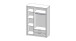 Kleiderschrank >Timo< in Beton Nachbildung / Weiß - 137x195,5x45cm (BxHxT)