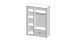 Kleiderschrank >Timo< in Beton Nachbildung / Weiß - 137x195,5x45cm (BxHxT)