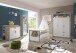 Kleiderschrank >Timo< in Beton Nachbildung / Weiß - 137x195,5x45cm (BxHxT)