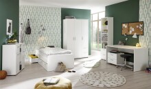 Regal >Christian< in Weiß - 48x191x33,4cm (BxHxT)