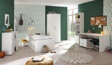 Regal >Christian< in Weiß - 48x191x33,4cm (BxHxT)