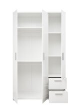 Kleiderschrank >Christian< in Weiß - 115x191x55cm (BxHxT)
