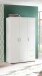 Kleiderschrank >Christian< in Weiß - 115x191x55cm (BxHxT)