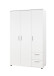 Kleiderschrank >Christian< in Weiß - 115x191x55cm (BxHxT)