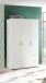 Kleiderschrank >Christian< in Weiß - 115x191x55cm (BxHxT)