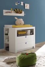 Wandboard >Paula< in Weiß - 96x22x22cm (BxHxT)