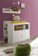 Wandboard >Paula< in Weiß - 96x22x22cm (BxHxT)