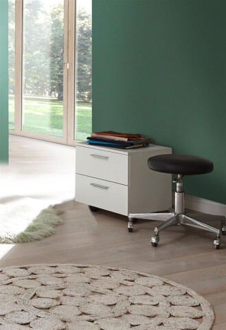 Rollcontainer >Christian< in Weiß - 50x45,2x38cm (BxHxT)