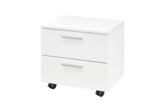 Rollcontainer >Christian< in Weiß - 50x45,2x38cm (BxHxT)