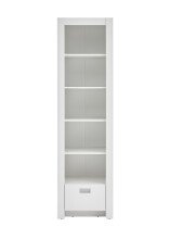 Regal >Alba< in Weiß - 54x195,5x38,8cm (BxHxT)