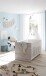 Babybett >Cristiano< in Aurum Nachbildung / Weiß - 76,9x77,8x144cm (BxHxT)