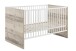 Babybett >Ricarda< in Old Style Nachbildung / Weiß - 76x82x145cm (BxHxT)