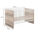 Babybett >Ricarda< in Old Style Nachbildung / Weiß - 76x82x145cm (BxHxT)