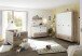 Babybett >Ricarda< in Old Style Nachbildung / Weiß - 76x82x145cm (BxHxT)