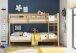 Etagenbett >Moritz< in Kiefer Natur aus Massivholz - 207x140x97cm (BxHxT)