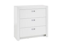 Kommode >Alba< in Weiß - 96x93,7x38,8cm (BxHxT)