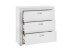 Kommode >Alba< in Weiß - 96x93,7x38,8cm (BxHxT)
