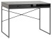 Schreibtisch >Carney< in Esche Schwarz aus Metall - 110x75x45cm (BxHxT)