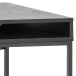 Schreibtisch >Carney< in Esche Schwarz aus Metall - 110x75x45cm (BxHxT)