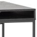 Schreibtisch >Carney< in Esche Schwarz aus Metall - 110x75x45cm (BxHxT)