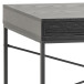 Schreibtisch >Carney< in Esche Schwarz aus Metall - 110x75x45cm (BxHxT)