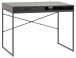 Schreibtisch >Carney< in Esche Schwarz aus Metall - 110x75x45cm (BxHxT)