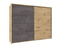 Kleiderschrank >Melodie< in Artisan Eiche Nachbildung / Betonoxid