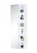 Hochschrank >Bella< in Weiß aus Glas - 55x160x30cm (BxHxT)