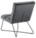 Esszimmerstuhl >Aalborg I< in Schwarz/matt aus Metall - 62x90cm (BxH)