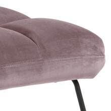 Esszimmerstuhl >Aalborg< in Dusty Rose aus Metall - 62x90x86cm (BxHxT)