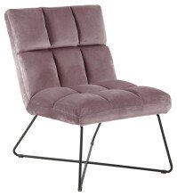 Esszimmerstuhl >Aalborg< in Dusty Rose aus Metall - 62x90x86cm (BxHxT)