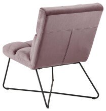 Esszimmerstuhl >Aalborg< in Dusty Rose aus Metall - 62x90x86cm (BxHxT)