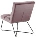 Esszimmerstuhl >Aalborg< in Dusty Rose aus Metall - 62x90x86cm (BxHxT)