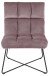 Esszimmerstuhl >Aalborg< in Dusty Rose aus Metall - 62x90x86cm (BxHxT)