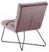 Esszimmerstuhl >Aalborg< in Dusty Rose aus Metall - 62x90x86cm (BxHxT)