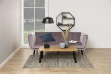 Hängeregal >Carney< in Wildeiche aus Metall - 77x77x20cm (BxHxT)