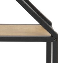 Hängeregal >Carney< in Wildeiche aus Metall - 77x77x20cm (BxHxT)