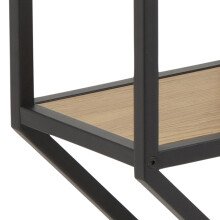 Hängeregal >Carney< in Wildeiche aus Metall - 77x77x20cm (BxHxT)