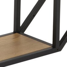 Hängeregal >Carney< in Wildeiche aus Metall - 77x77x20cm (BxHxT)