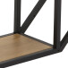 Hängeregal >Carney< in Wildeiche aus Metall - 77x77x20cm (BxHxT)