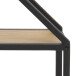 Hängeregal >Carney< in Wildeiche aus Metall - 77x77x20cm (BxHxT)
